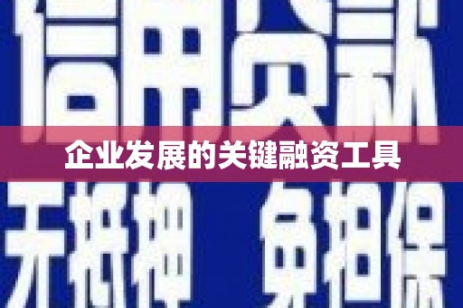 博爱企业发展的关键融资工具